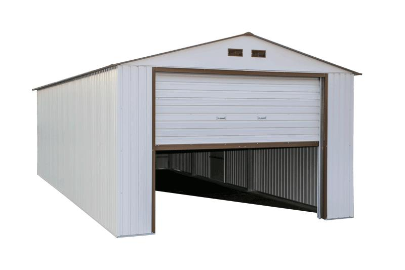 DuraMax 12x20 Steel Garage Kit - White DuraMax 12x20 Steel Garage Kit - White