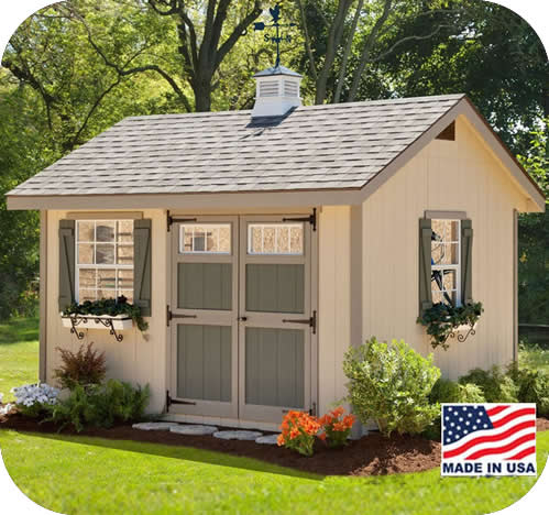 EZ-Fit Heritage 10x14 Wood Storage Shed Kit EZ-Fit Heritage 10x14 Wood Storage Shed Kit