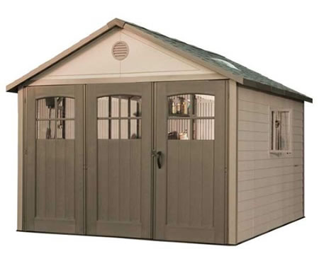 Lifetime 11x18 Plastic Storage Shed w/ 9' doors Lifetime 11x18 Plastic Storage Shed w/ 9' doors