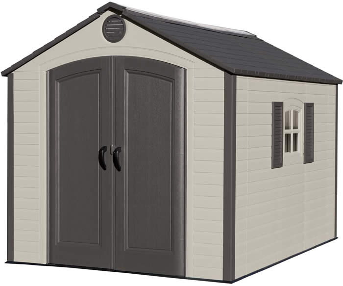 Lifetime 8x10 ft Outdoor Storage Shed Kit Lifetime 8x10 ft Outdoor Storage Shed Kit