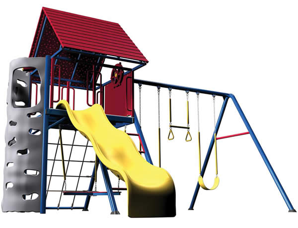 Lifetime Metal Playset with Clubhouse - Primary Color Lifetime Metal Playset with Clubhouse - Primary Color