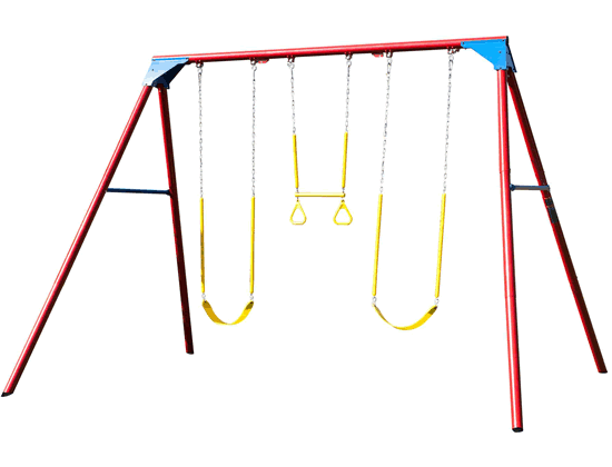 Lifetime Heavy-Duty A-Frame Metal Swing Set - Primary Lifetime Heavy-Duty A-Frame Metal Swing Set - Primary
