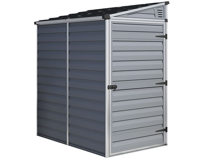 Palram 4x6 Lean-To Skylight Storage Shed Kit - Gray Palram 4x6 Lean-To Skylight Storage Shed Kit - Gray
