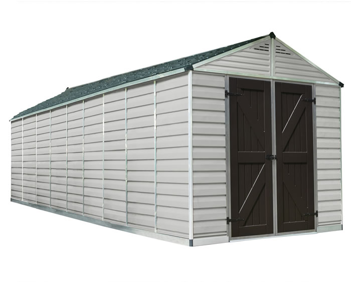 Palram 8x20 Skylight Storage Shed Kit - Tan Palram 8x20 Skylight Storage Shed Kit - Tan